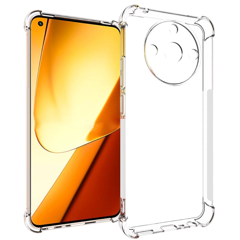 Realme 11 5G Drop-Proof Fleksibelt Plastik Bagside Cover - Gennemsigtig