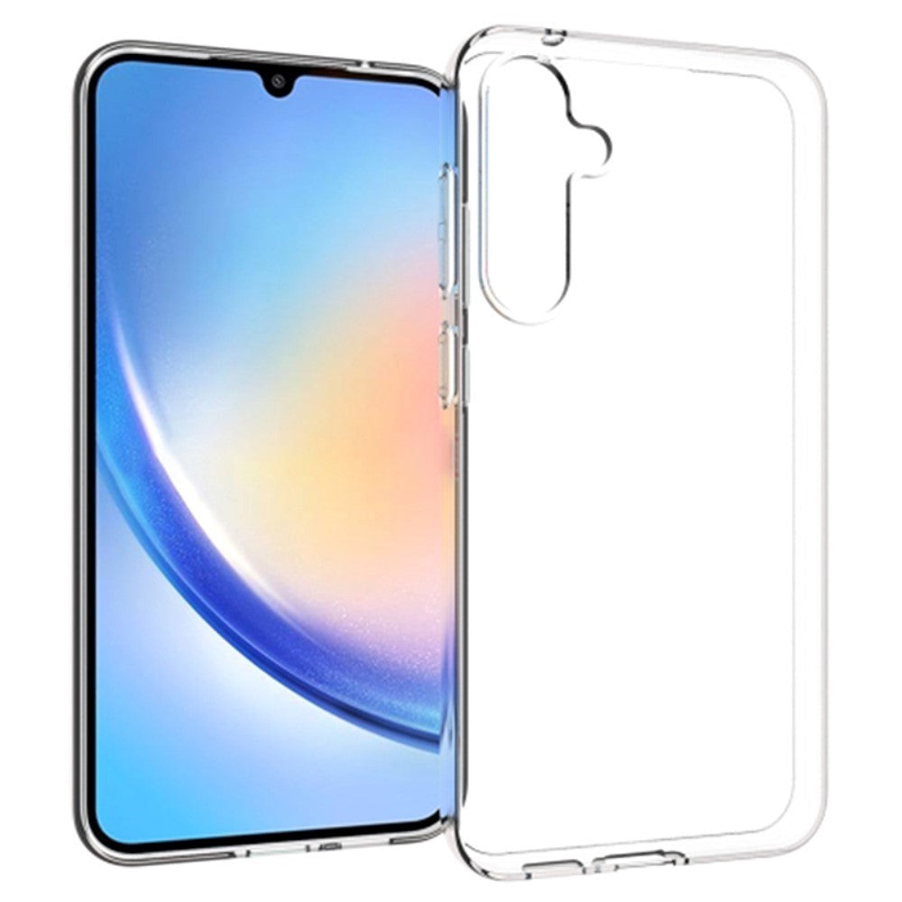 Samsung Galaxy S23 FE Fleksibel Plastik Bagside Cover - Gennemsigtig