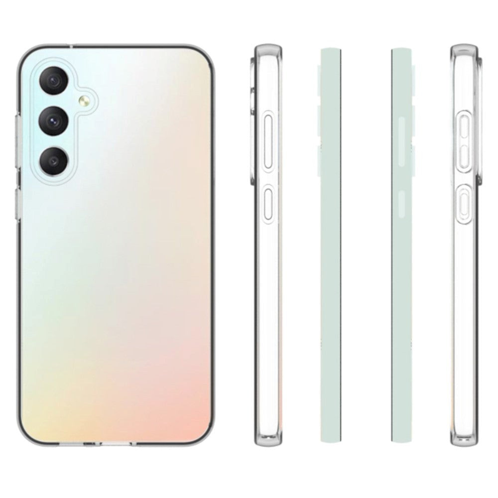 Samsung Galaxy S23 FE Fleksibel Plastik Bagside Cover - Gennemsigtig