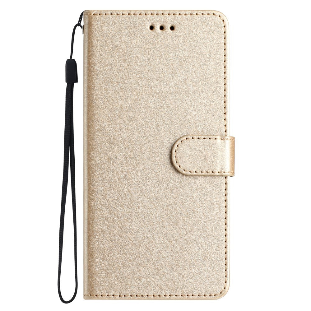 EIDERWOOD iPhone 12 Pro Max Kunstlæder Flip Cover m. Pung & Strop - Guld