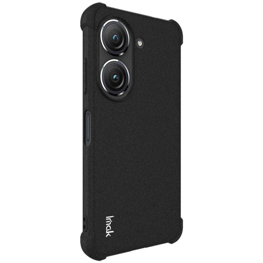 Asus Zenfone 10 Mat Fleksibel Plastik Bagside Cover - Sort