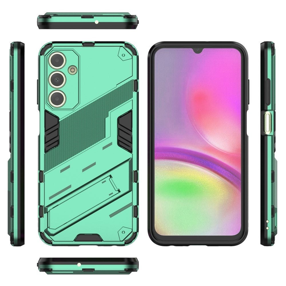 Samsung Galaxy A25 (5G) Hybrid Håndværker Bagside Cover m. Kickstand - Grøn