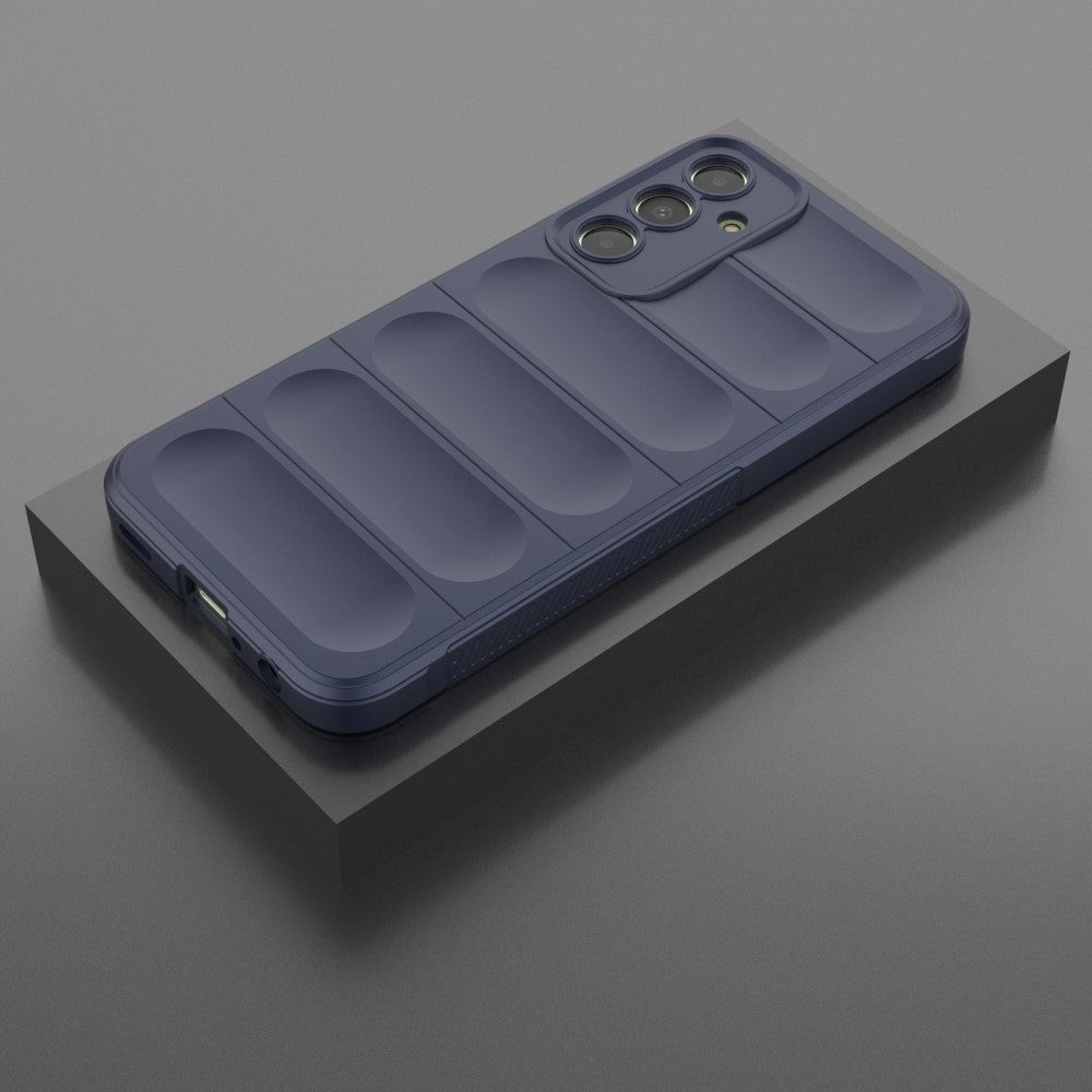 Samsung Galaxy A25 (5G) Fleksibelt Plastik Bagside Cover - Mørke Blå
