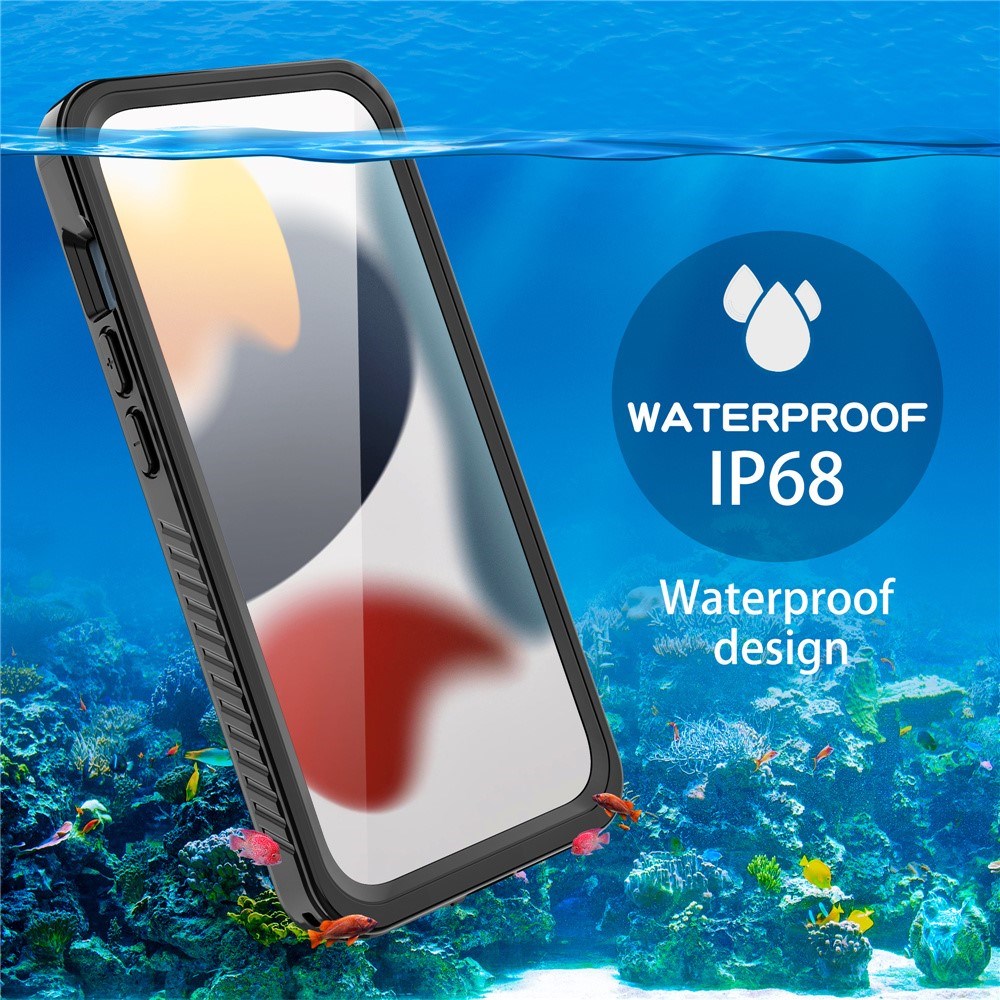 iPhone 15 Pro Max Redpepper IP68 Vandtæt Case - Sort / Gennemsigtig