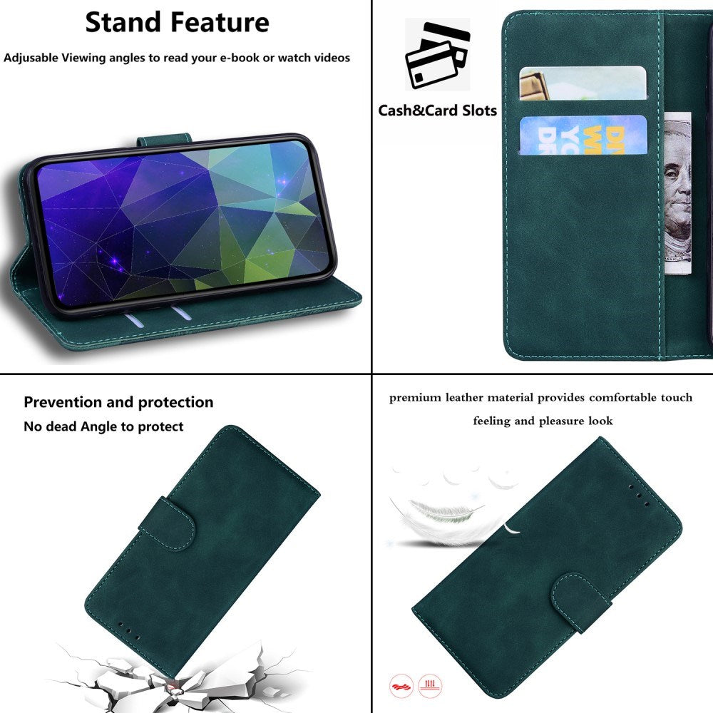 EIDERWOOD Realme 11 Pro+ 5G / 11 Pro 5G Blødt Kunstlæder Flip Cover m. Pung - Grøn