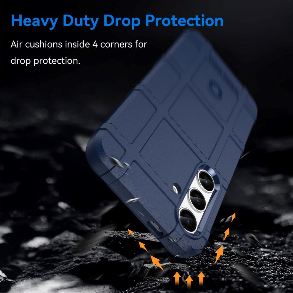 Samsung Galaxy S24 Rugged Shield Series Håndværker Bagside Cover - Blå