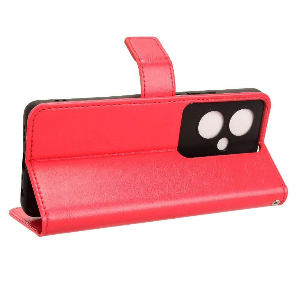 EIDERWOOD OnePlus Nord N30 SE (5G) / OPPO A79 (5G) Læder Flip Cover m. Pung & Ståfunktion - Rød
