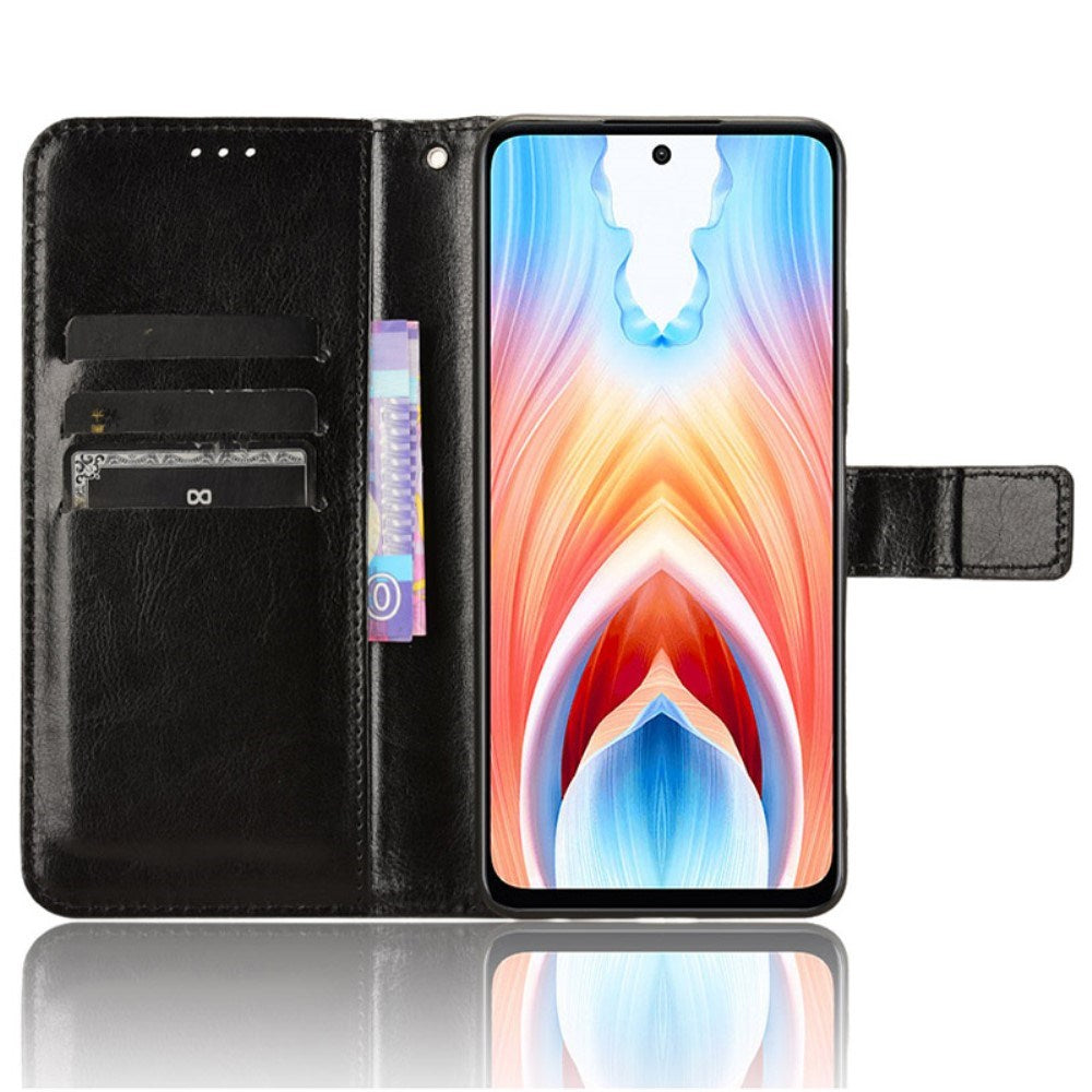 EIDERWOOD OnePlus Nord N30 SE (5G) / OPPO A79 (5G) Læder Flip Cover m. Pung & Ståfunktion - Sort