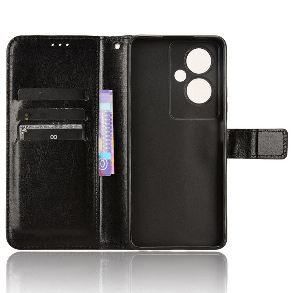 EIDERWOOD OnePlus Nord N30 SE (5G) / OPPO A79 (5G) Læder Flip Cover m. Pung & Ståfunktion - Sort