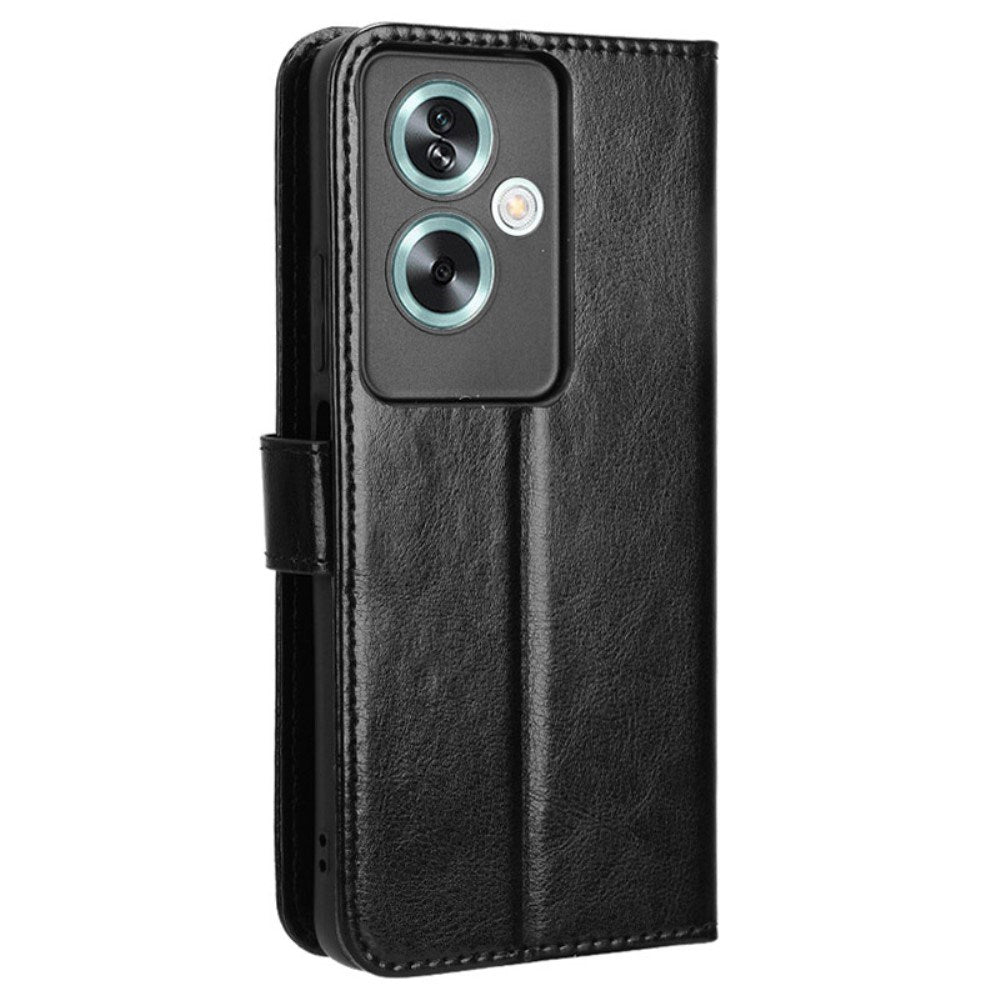 EIDERWOOD OnePlus Nord N30 SE (5G) / OPPO A79 (5G) Læder Flip Cover m. Pung & Ståfunktion - Sort