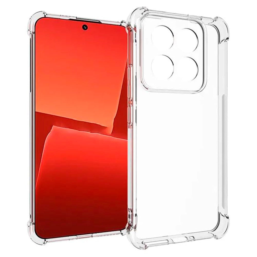 Xiaomi 14 Pro Fleksibel Plastik Bagside Cover - Gennemsigtig