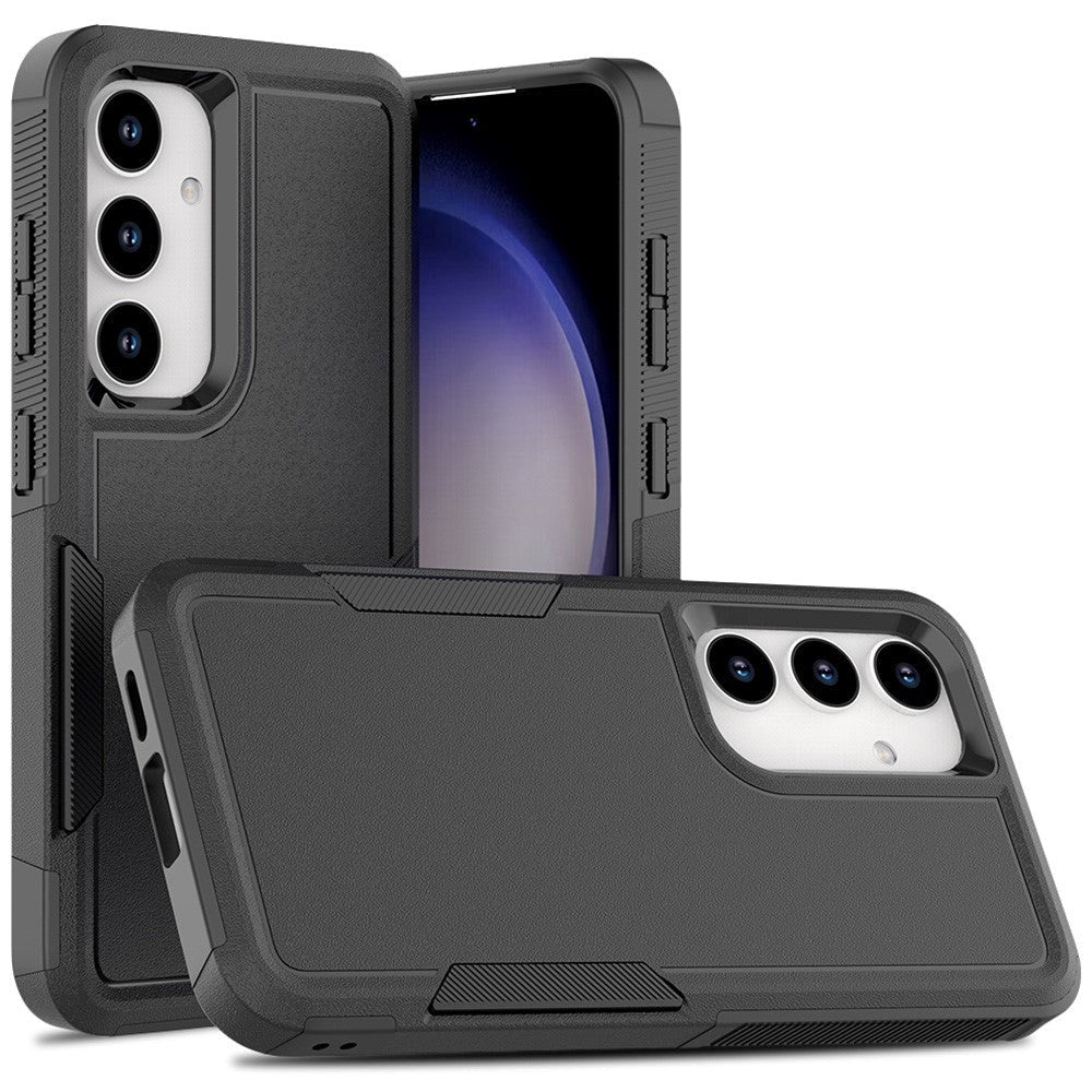 Samsung Galaxy S24+ (Plus) Hybrid Håndværker Plastik Bagside Cover - Sort