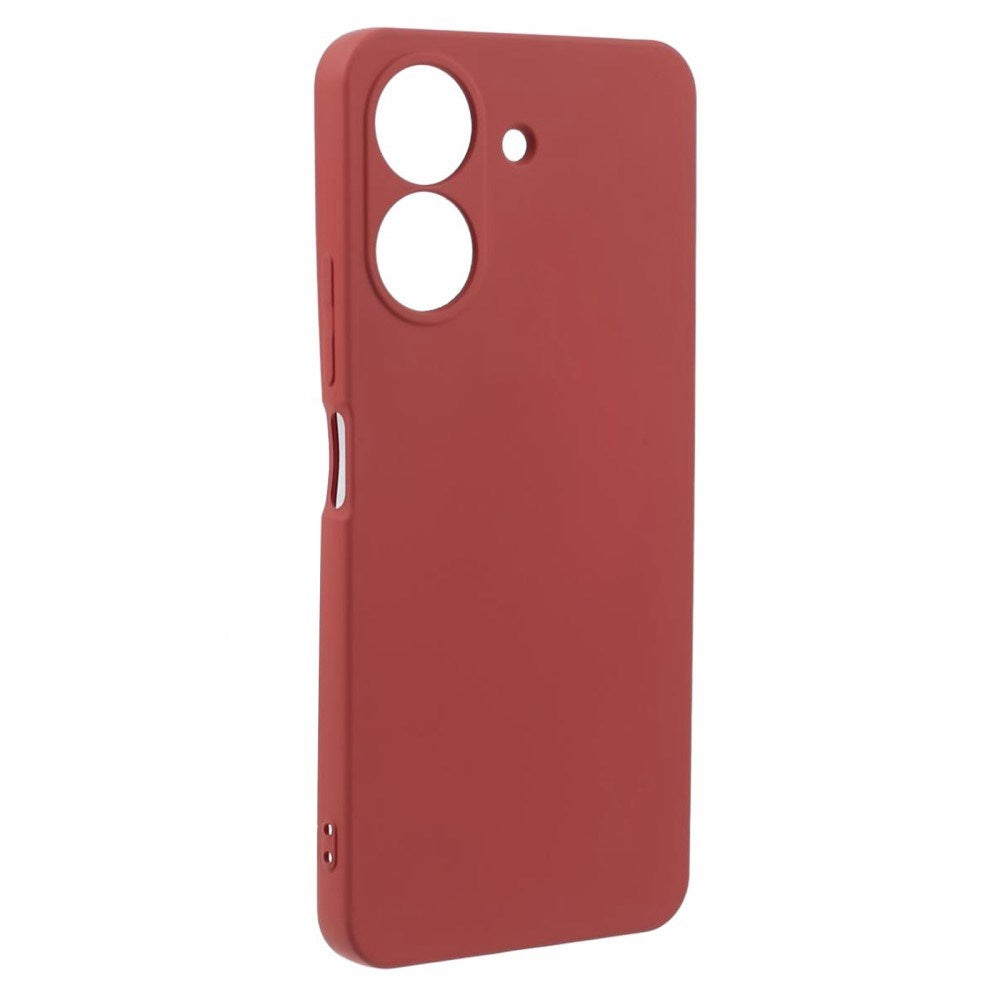 EIDERWOOD Xiaomi Poco C65 / Redmi 13C Fleksibelt Plastik Bagside Cover - Rustrød