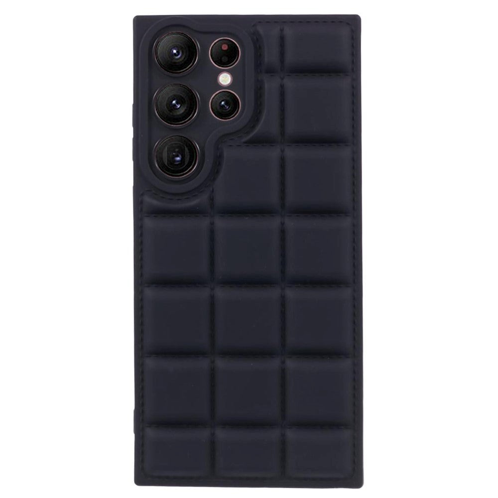 Samsung Galaxy A22 (5G) Fleksibel Plastik Bagside Cover Navy Blå