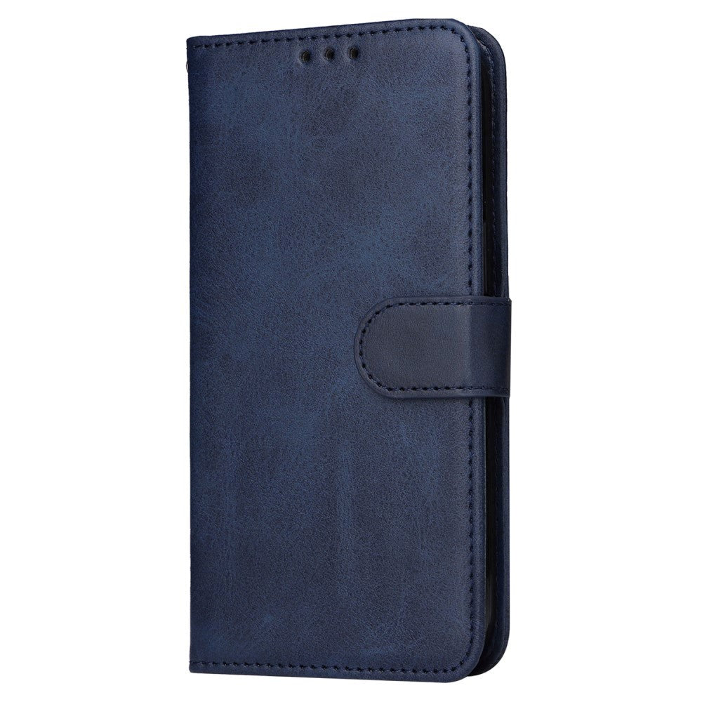 Samsung Galaxy A35 (5G) Kunstlæder Flip Cover m. Pung og Strop - Blå