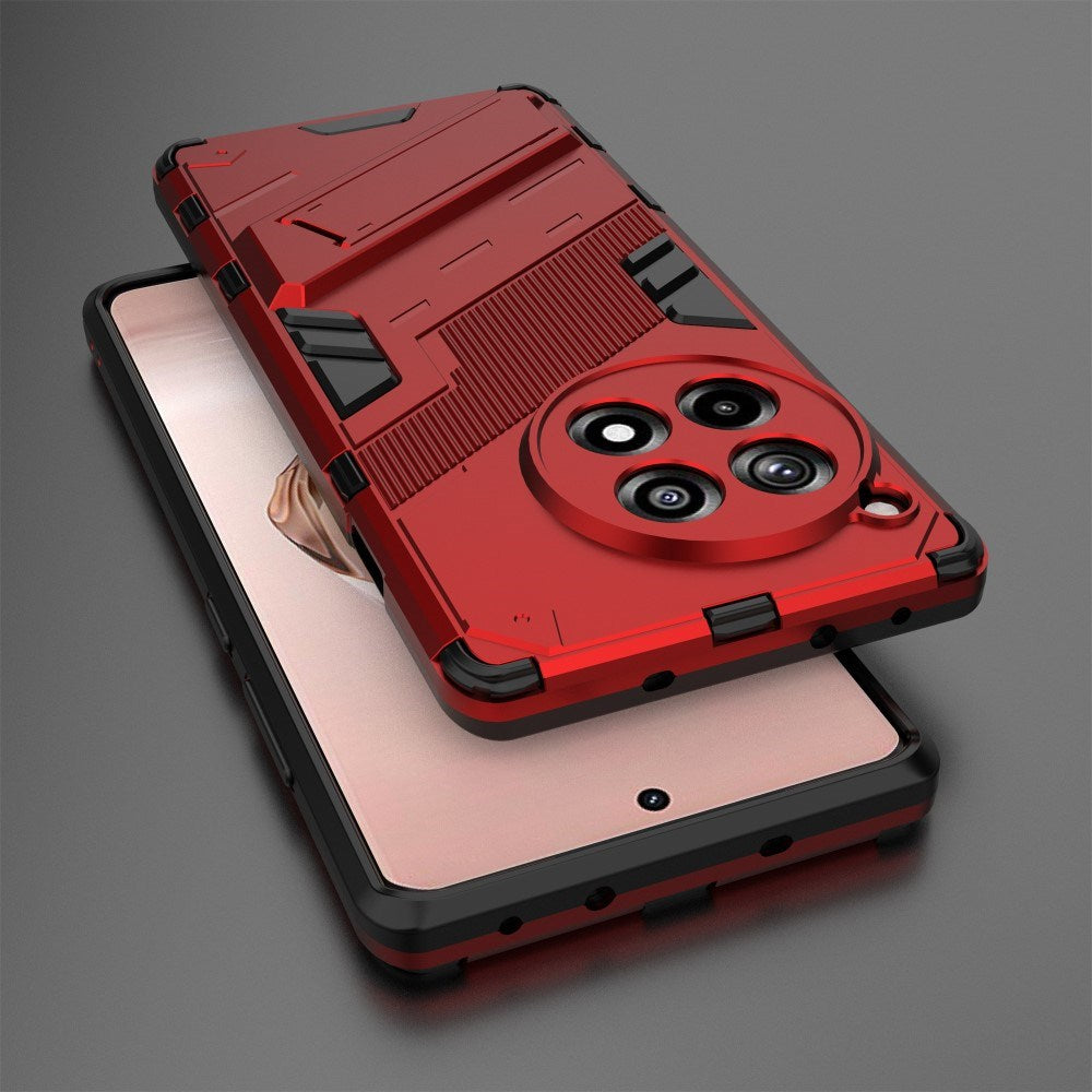 EIDERWOOD OnePlus 12R Hybrid Håndværker Bagside Cover m. Kickstand - Rød