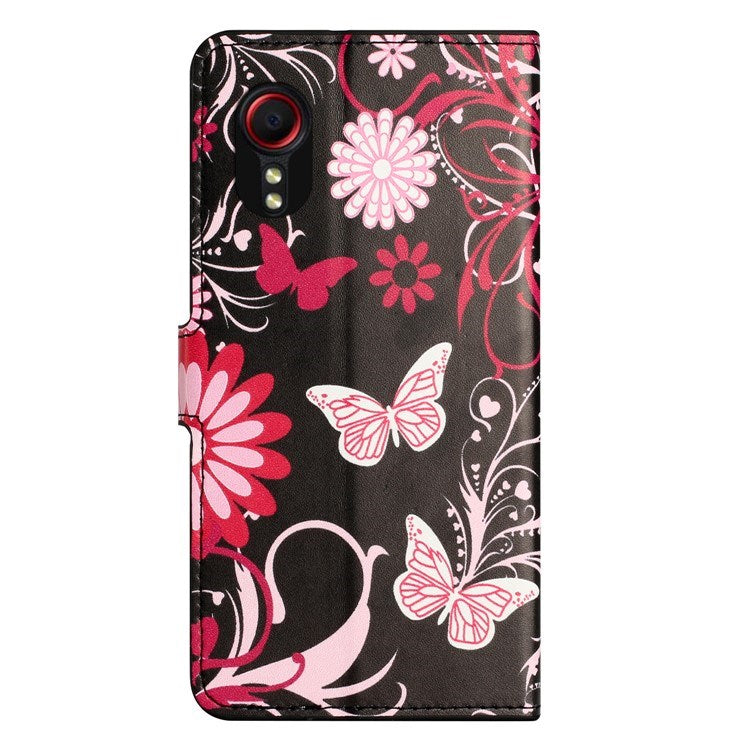 EIDERWOOD Samsung Galaxy Xcover 7 Flip Cover - Kortholder & Ståfunktion - Sommerfugle