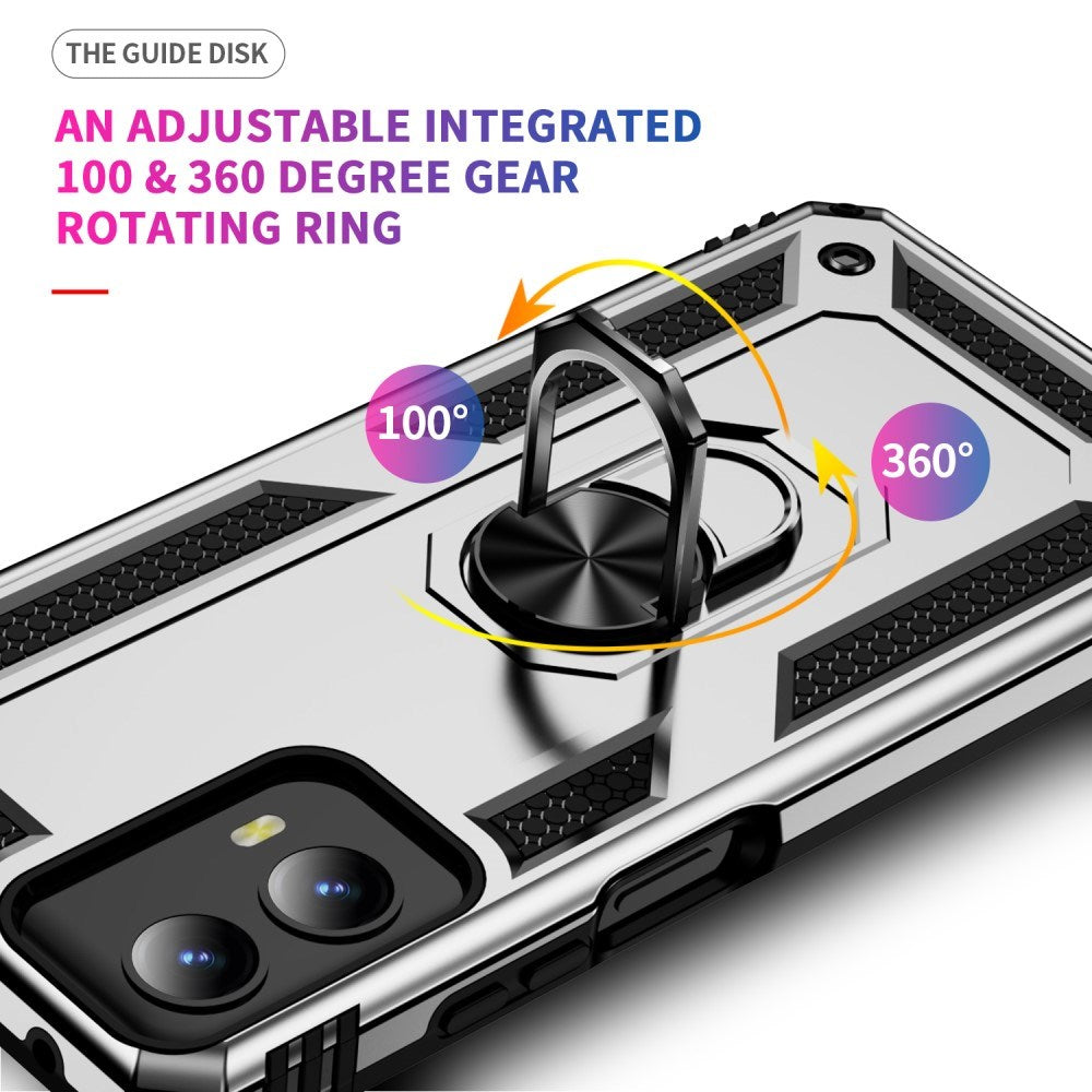 EIDERWOOD Motorola Moto G Play (2024) Håndværker Case m. Magnetisk Kickstand - Sølv