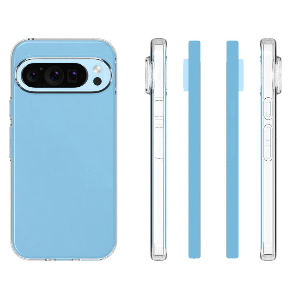EIDERWOOD Google Pixel 9 / 9 Pro Fleksibelt Plastik Bagside Cover - Gennemsigtig