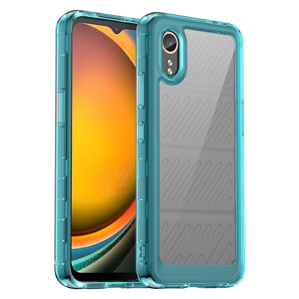 EIDERWOOD - Samsung Galaxy Xcover 7 - Hybrid Plastik Cover - Gennemsigtig / Turkis
