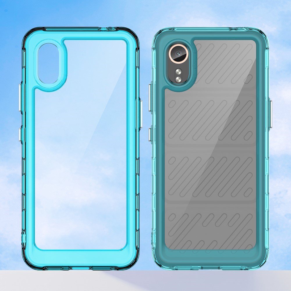 EIDERWOOD - Samsung Galaxy Xcover 7 - Hybrid Plastik Cover - Gennemsigtig / Turkis