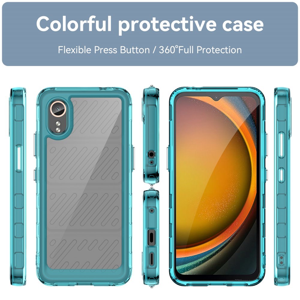 EIDERWOOD - Samsung Galaxy Xcover 7 - Hybrid Plastik Cover - Gennemsigtig / Turkis