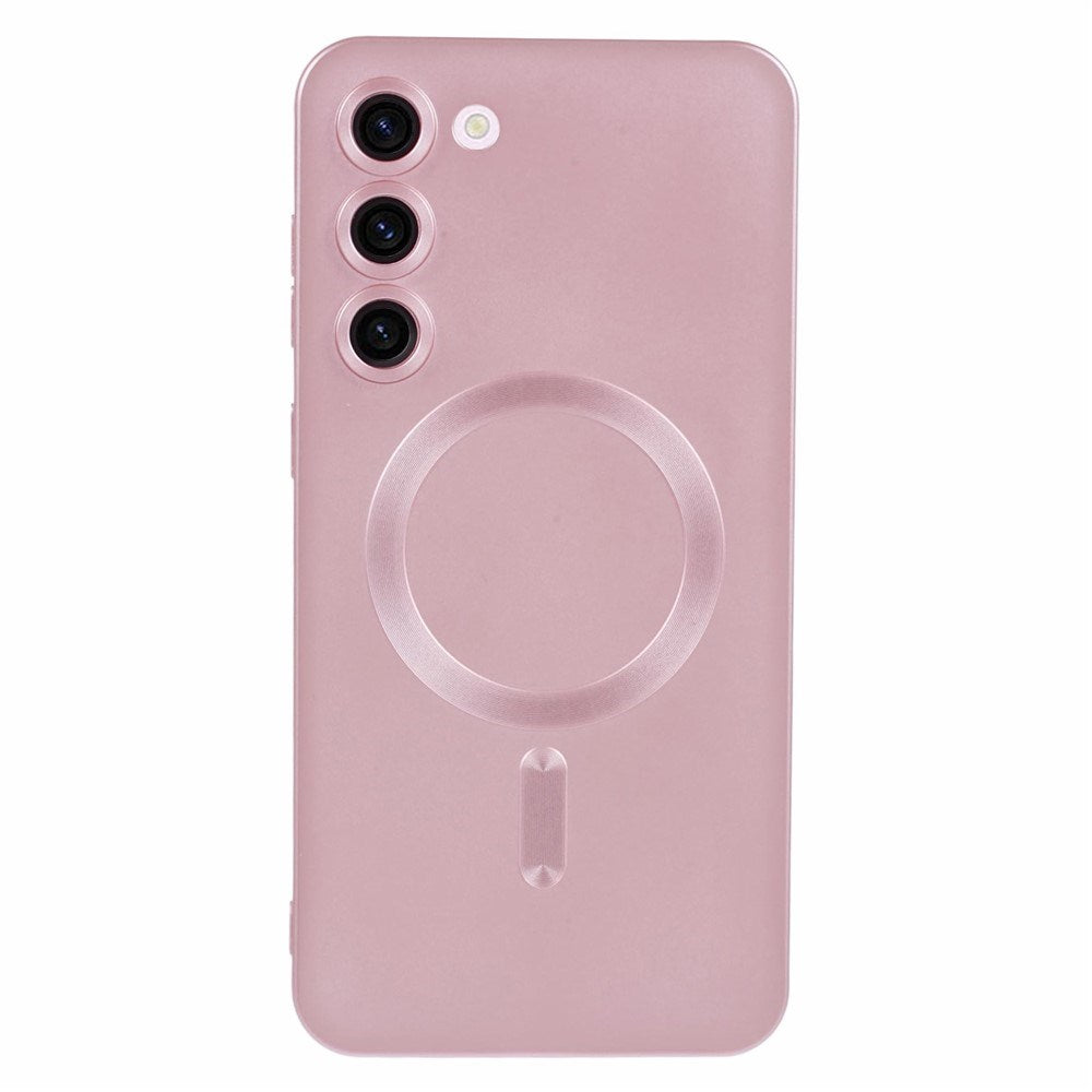 Samsung Galaxy S22+ (Plus) Fleksibelt Plastik Bagsidecover - MagSafe Kompatibel - Lyserød