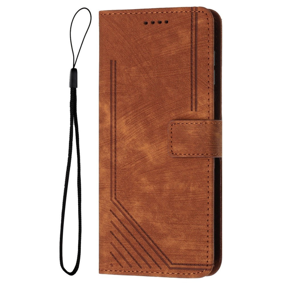 EIDERWOOD Motorola Moto G Play 5G (2024) Læder Flip Cover m. Pung og Strop - Brun