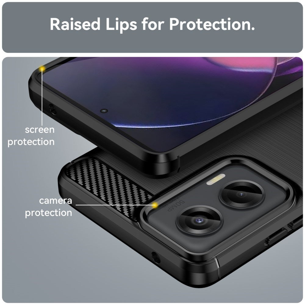 EIDERWOOD Motorola Moto G Stylus 5G (2024) Brushed Carbon Bagside Cover - Sort