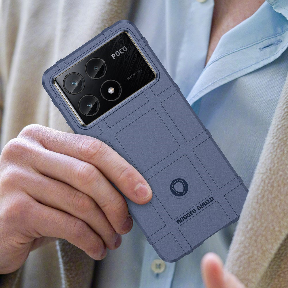 EIDERWOOD Xiaomi Poco X6 Pro Rugged Shield Series Håndværker Bagside Cover - Blå