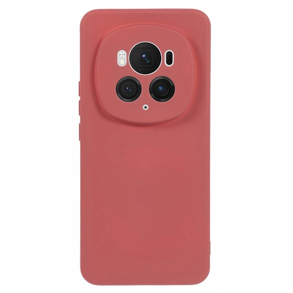 EIDERWOOD Honor Magic6 Pro 5G Plast Case – Beskyttende Cover med Fiberforing og Præcis Kameraudskæring - Mørkerød