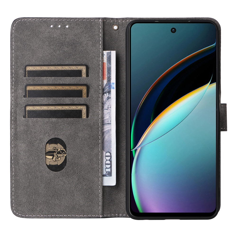 EIDERWOOD Motorola Moto G 5G (2024) Læder Flip Cover m. Pung & Strop - Sort