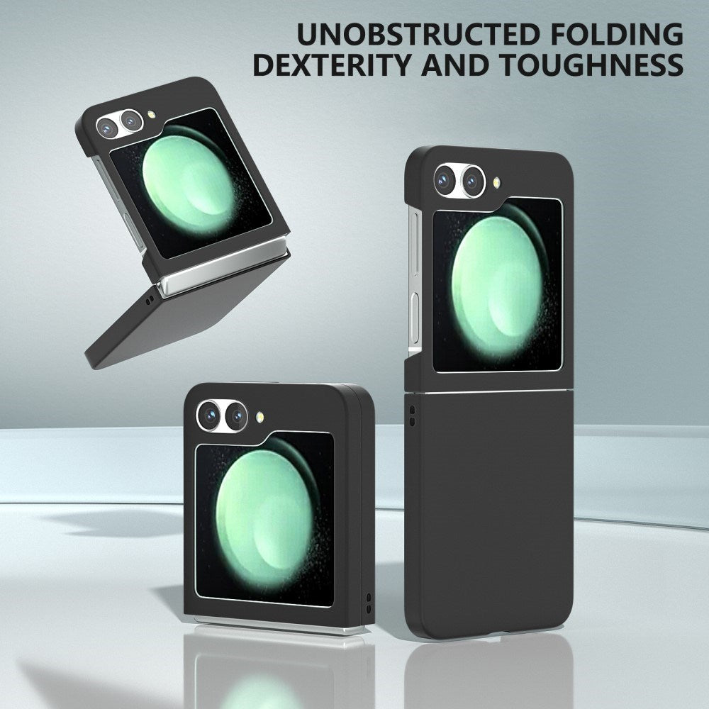 EIDERWOOD Samsung Galaxy Z Flip7 FE / Flip6 Gummibelagt Hård Plastik Bagside Cover - Sort