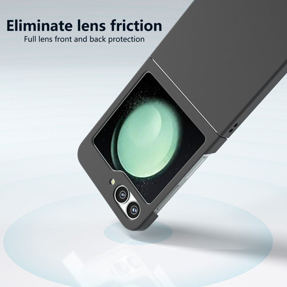 EIDERWOOD Samsung Galaxy Z Flip7 FE / Flip6 Gummibelagt Hård Plastik Bagside Cover - Sort