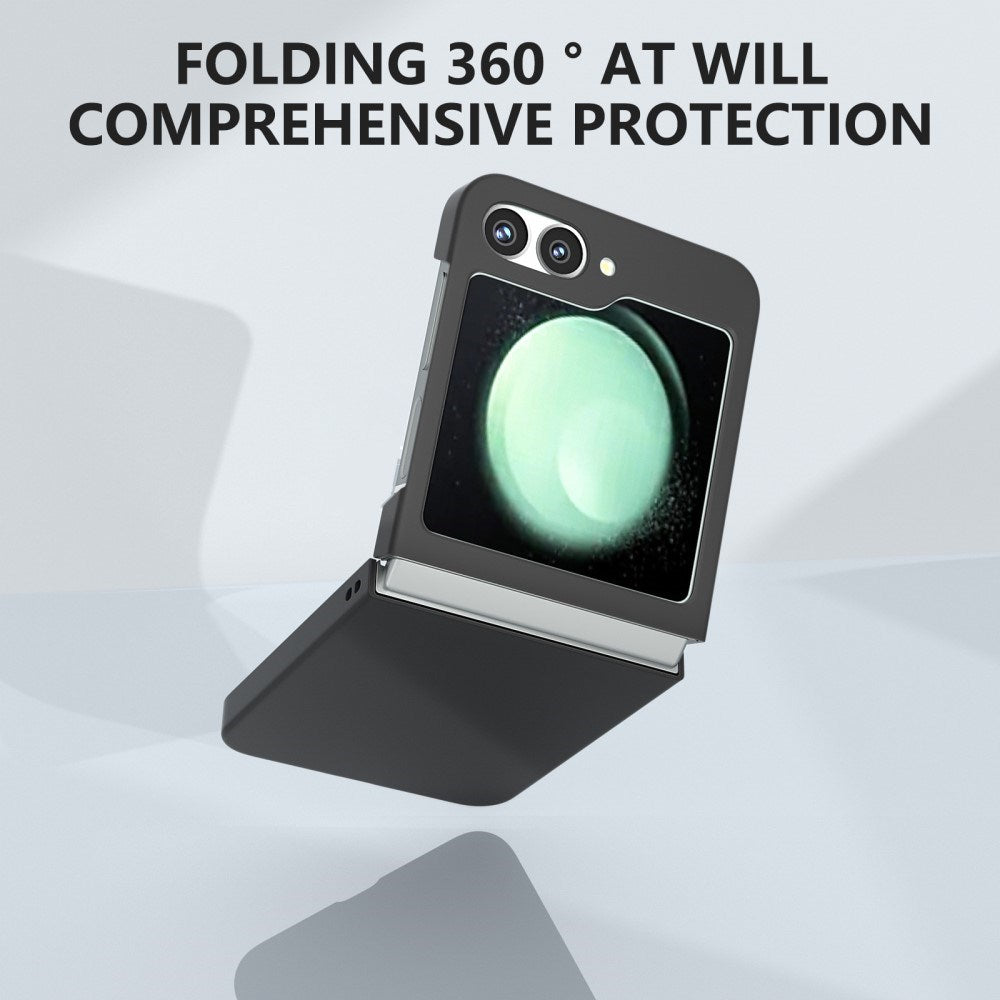 EIDERWOOD Samsung Galaxy Z Flip7 FE / Flip6 Gummibelagt Hård Plastik Bagside Cover - Sort