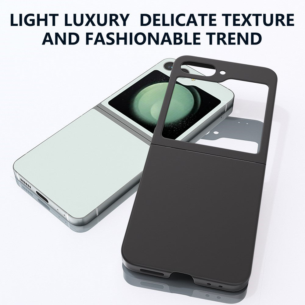 EIDERWOOD Samsung Galaxy Z Flip7 FE / Flip6 Gummibelagt Hård Plastik Bagside Cover - Sort