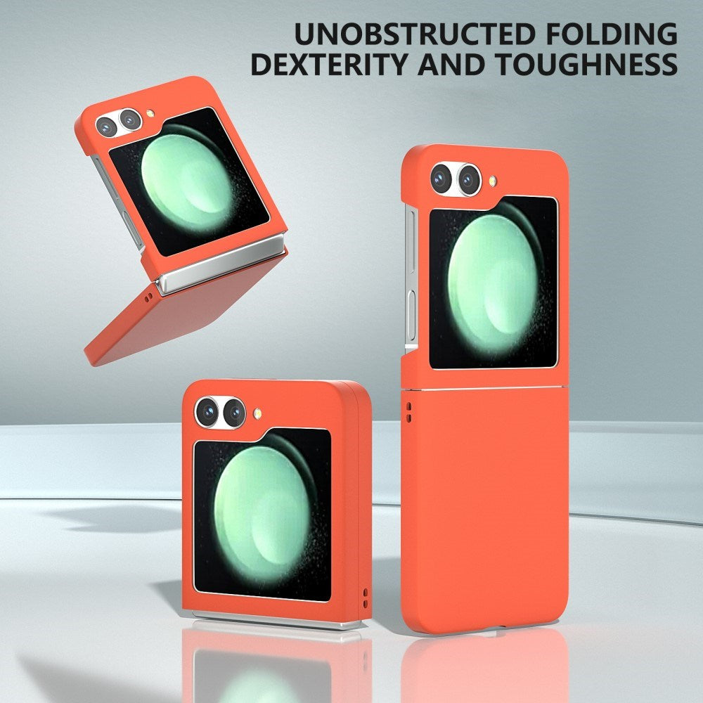 EIDERWOOD Samsung Galaxy Z Flip7 FE / Flip6 Gummibelagt Hård Plastik Bagside Cover - Orange