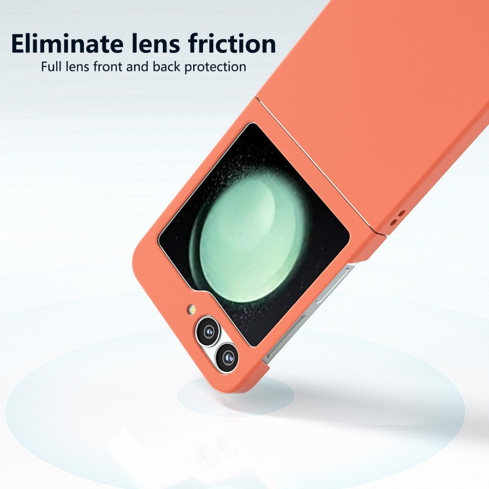 EIDERWOOD Samsung Galaxy Z Flip7 FE / Flip6 Gummibelagt Hård Plastik Bagside Cover - Orange
