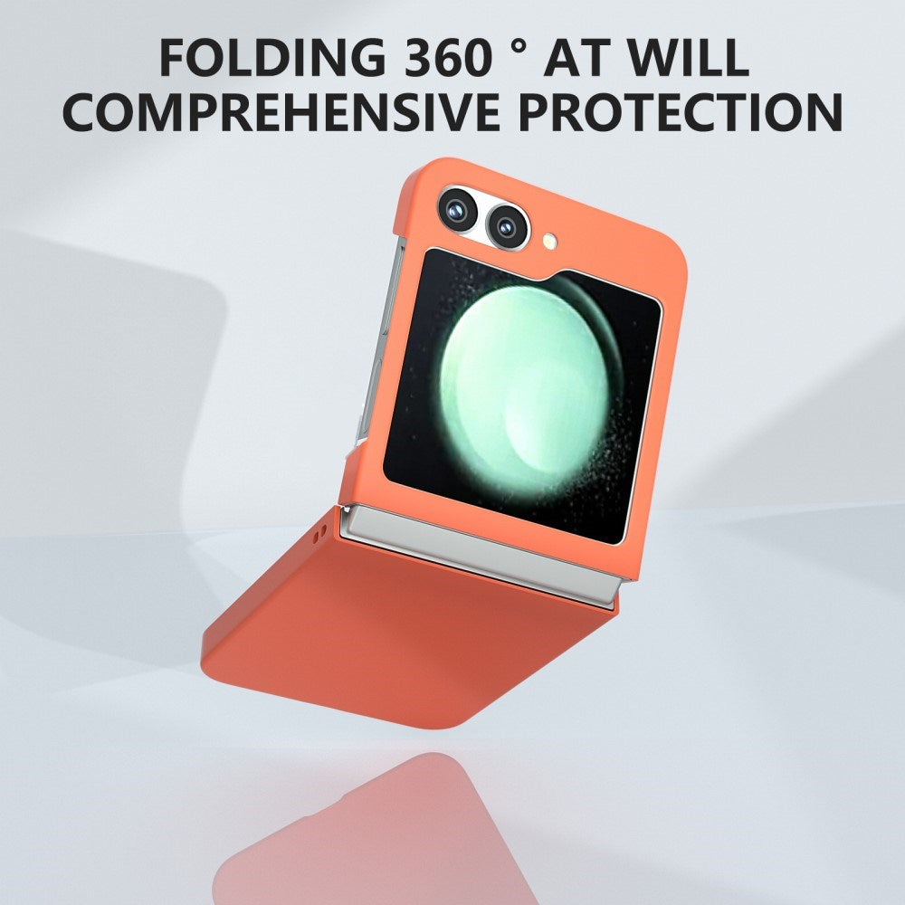 EIDERWOOD Samsung Galaxy Z Flip7 FE / Flip6 Gummibelagt Hård Plastik Bagside Cover - Orange