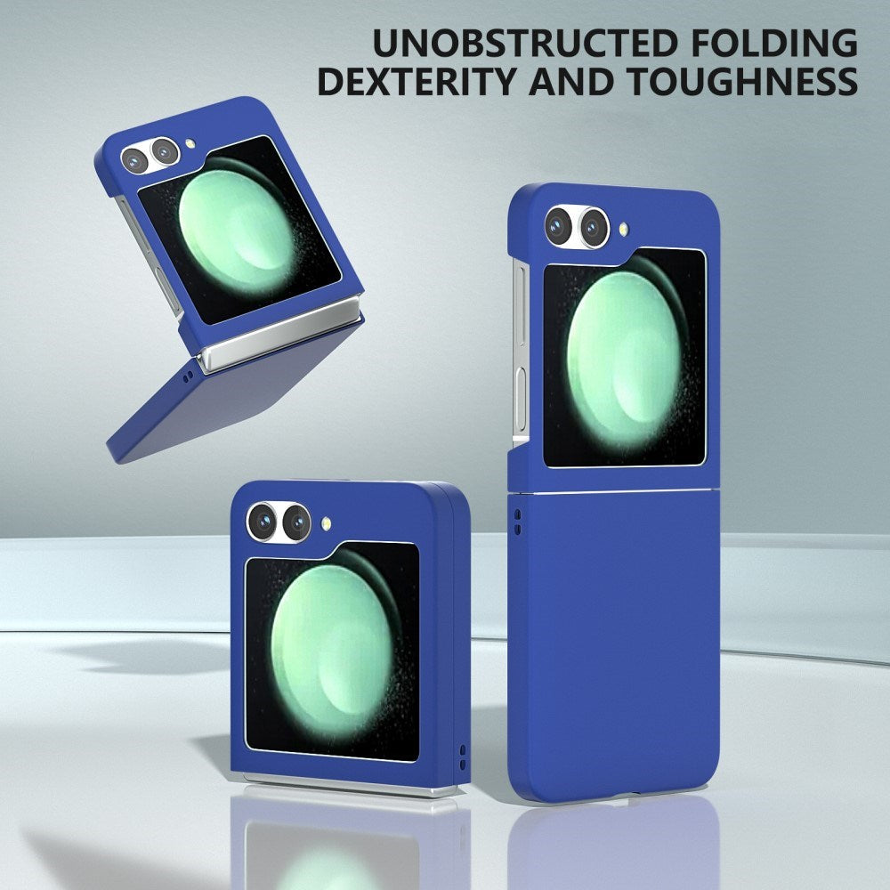 EIDERWOOD Samsung Galaxy Z Flip7 FE / Flip6 Gummibelagt Hård Plastik Bagside Cover - Blå