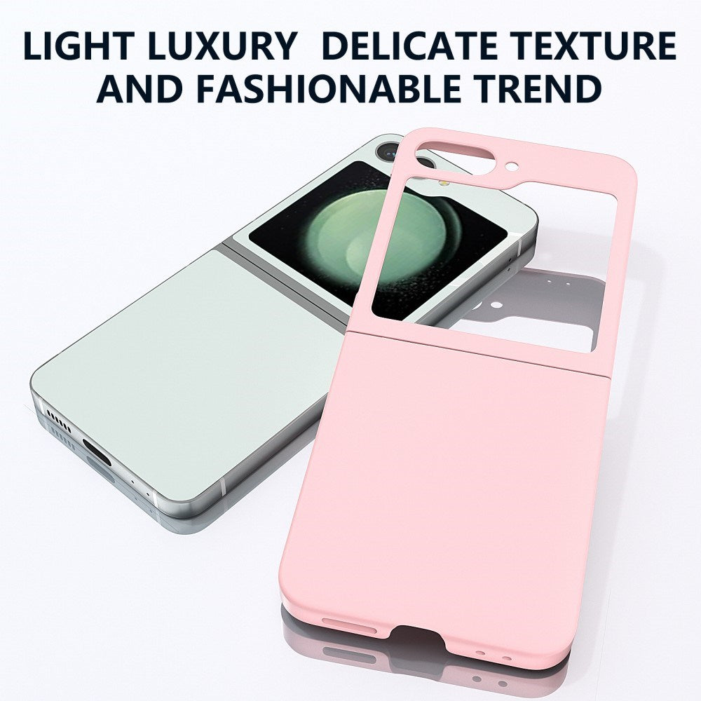 EIDERWOOD Samsung Galaxy Z Flip7 FE / Flip6 Gummibelagt Hård Plastik Bagside Cover - Lyserød