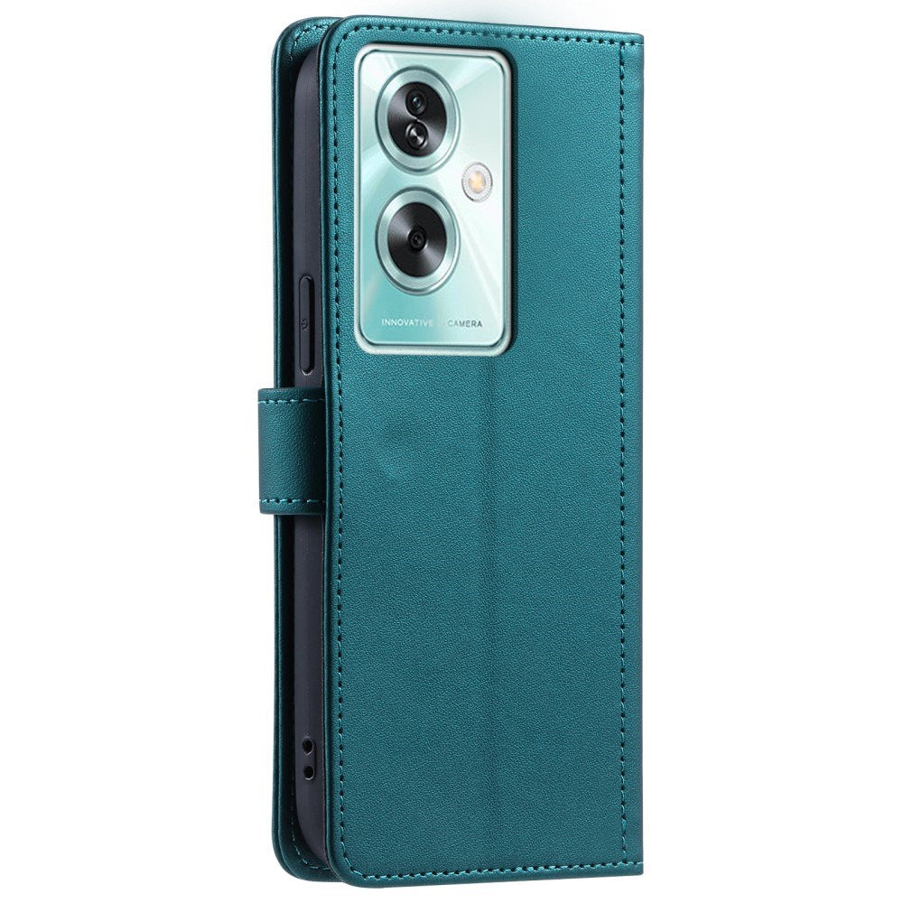 EIDERWOOD OnePlus Nord N30 SE (5G) / Oppo A79 (5G) / A2 (5G) Læder Cover m. Strop & Crossbody Taske Funktion - Grøn