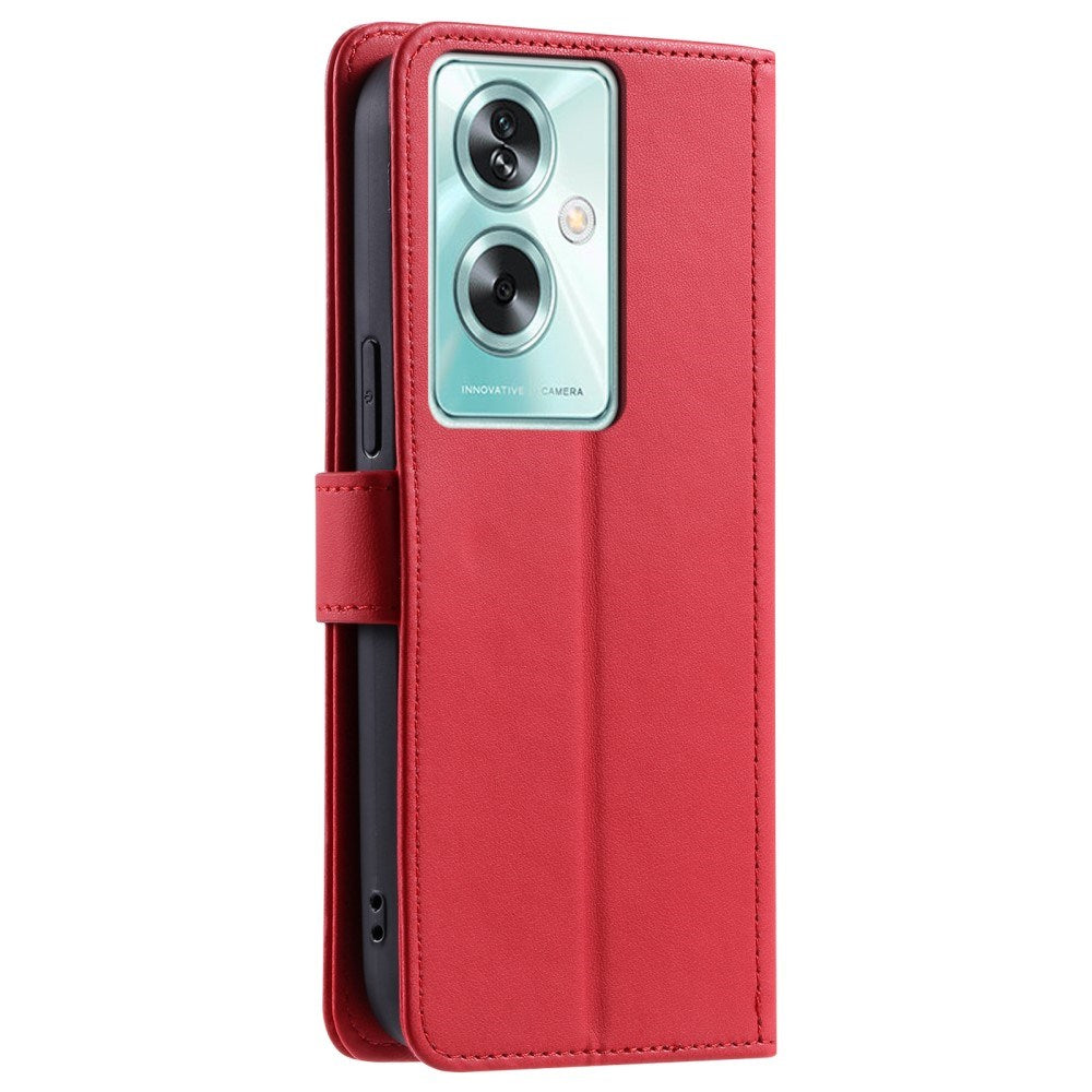 EIDERWOOD OnePlus Nord N30 SE (5G) / OPPO A79 (5G) / A2 (5G) Læder Cover m. Strop & Crossbody Taske Funktion - Rød