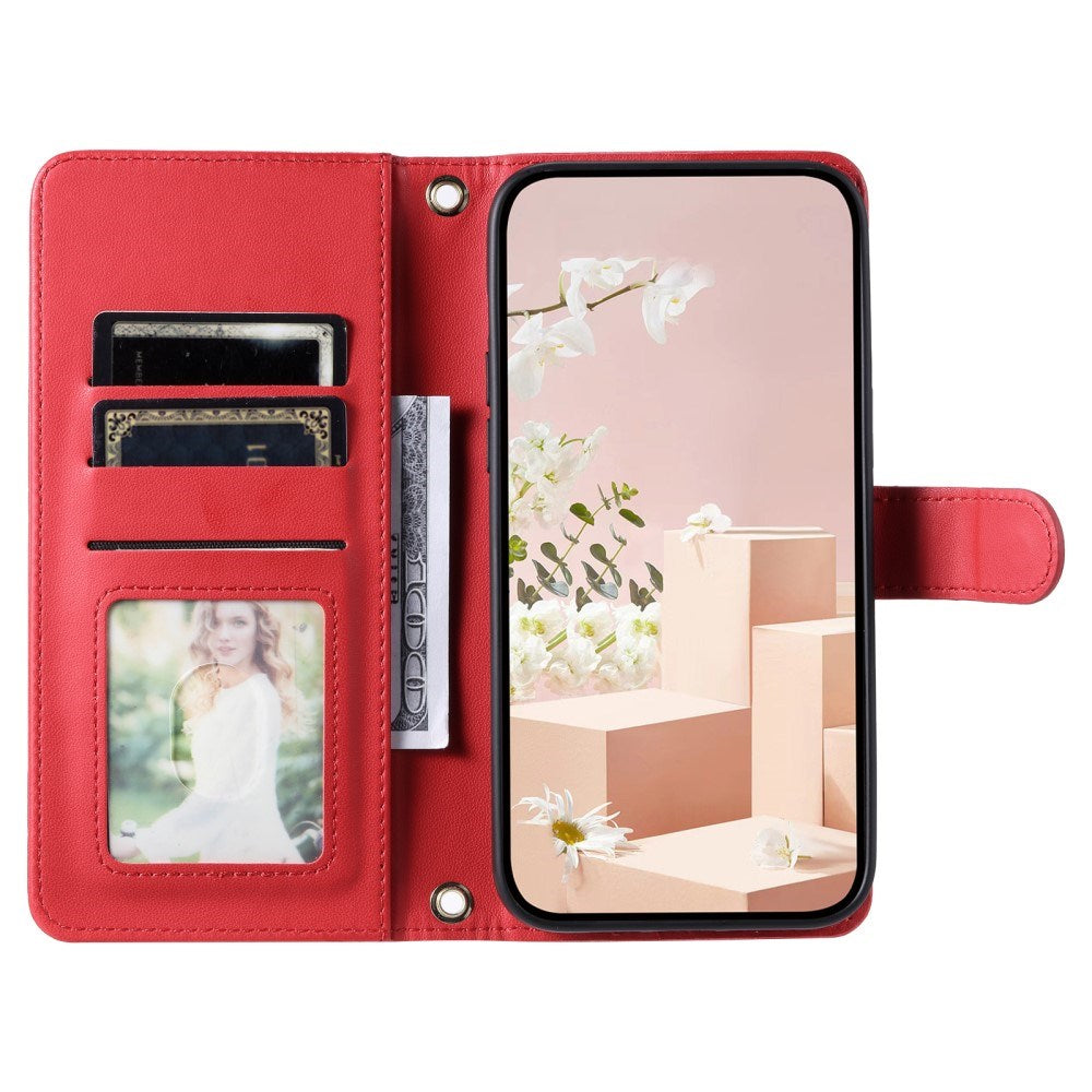 EIDERWOOD OnePlus Nord N30 SE (5G) / OPPO A79 (5G) / A2 (5G) Læder Cover m. Strop & Crossbody Taske Funktion - Rød