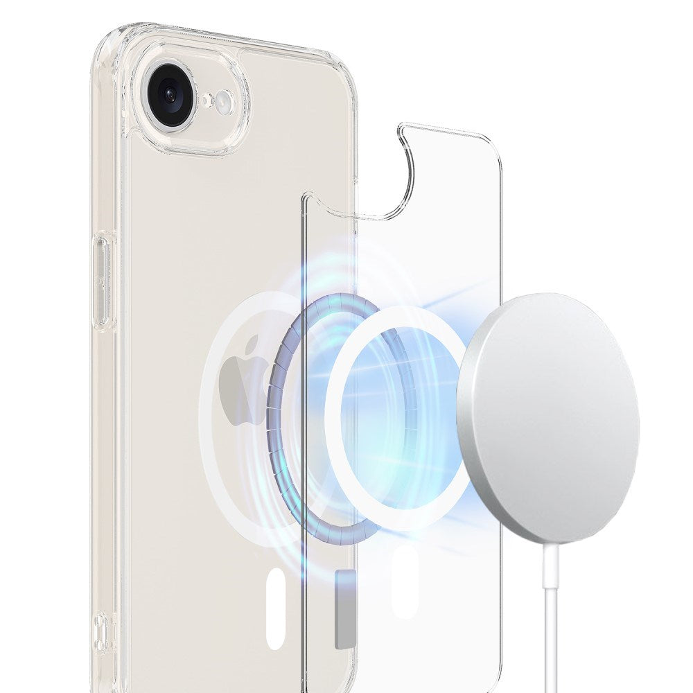 EIDERWOOD iPhone 17e / 16e MagSafe-Kompatibelt Gennemsigtigt Fleksibelt Plast Cover