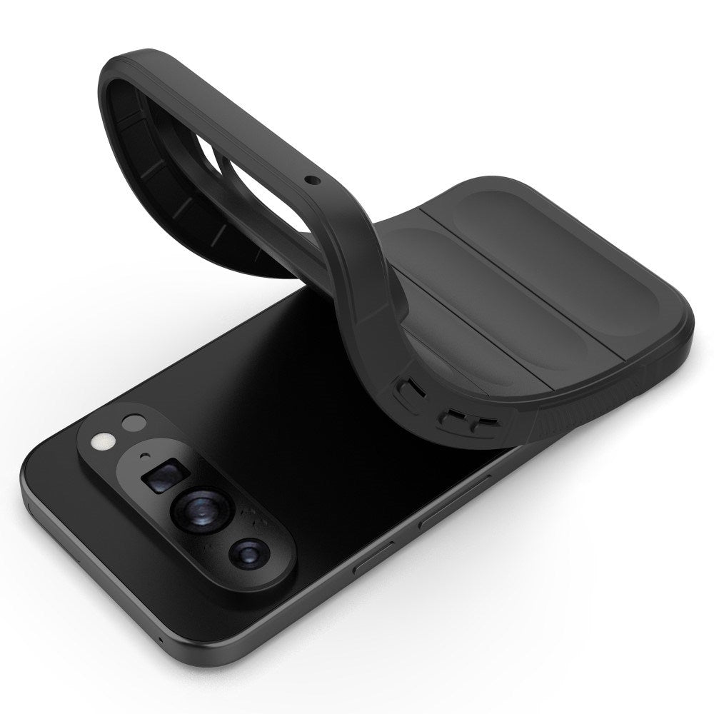 EIDERWOOD Google Pixel 9 Pro Fleksibelt Plastik Bagside Cover - Sort