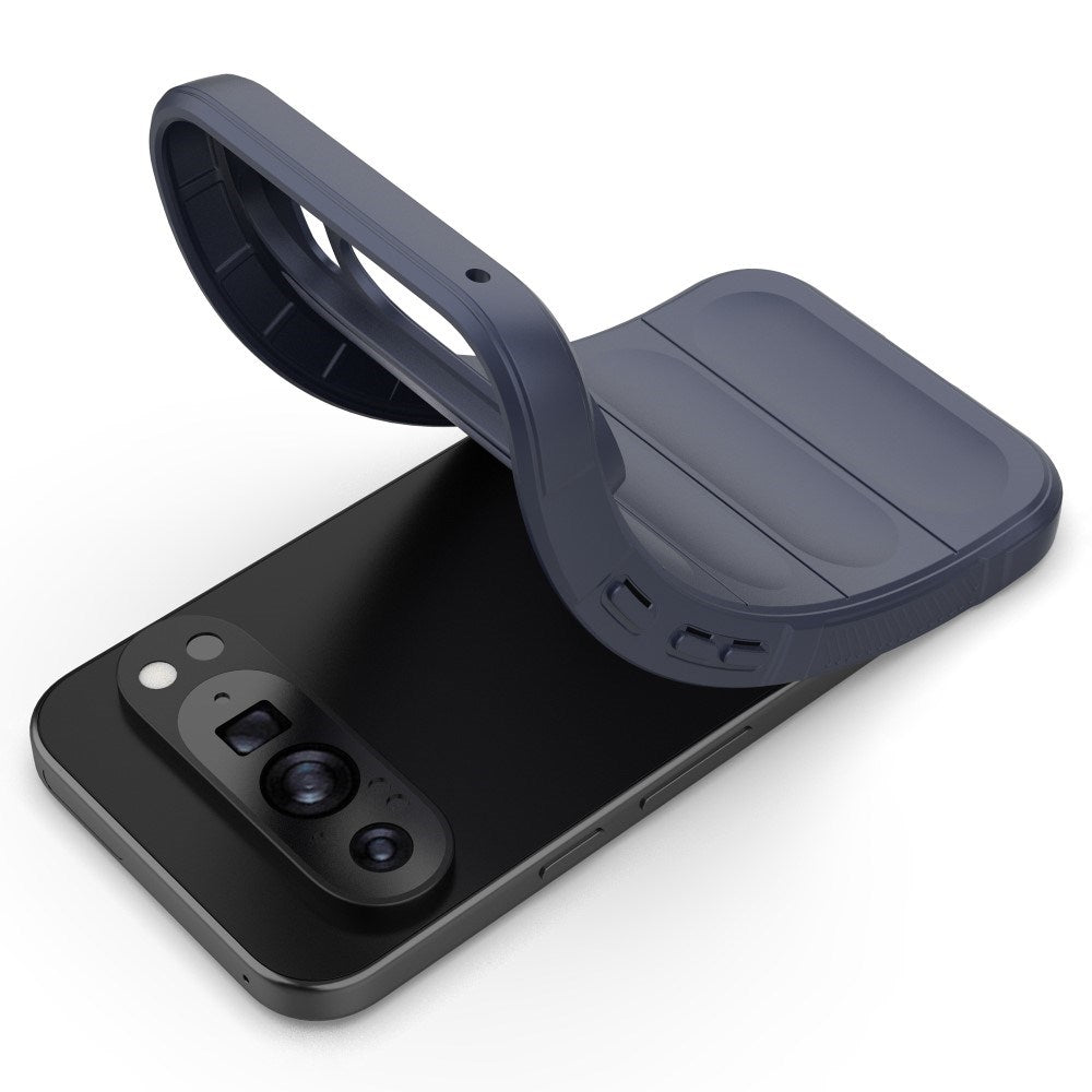 EIDERWOOD Google Pixel 9 Pro Fleksibelt Plastik Bagside Cover - Mørkeblå