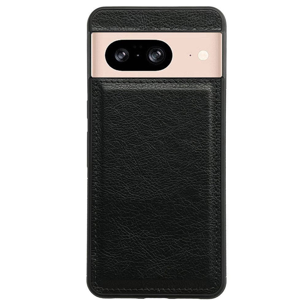 EIDERWOOD Google Pixel 9 / 9 Pro Læderbelagt Plastik Bagside Cover - Sort