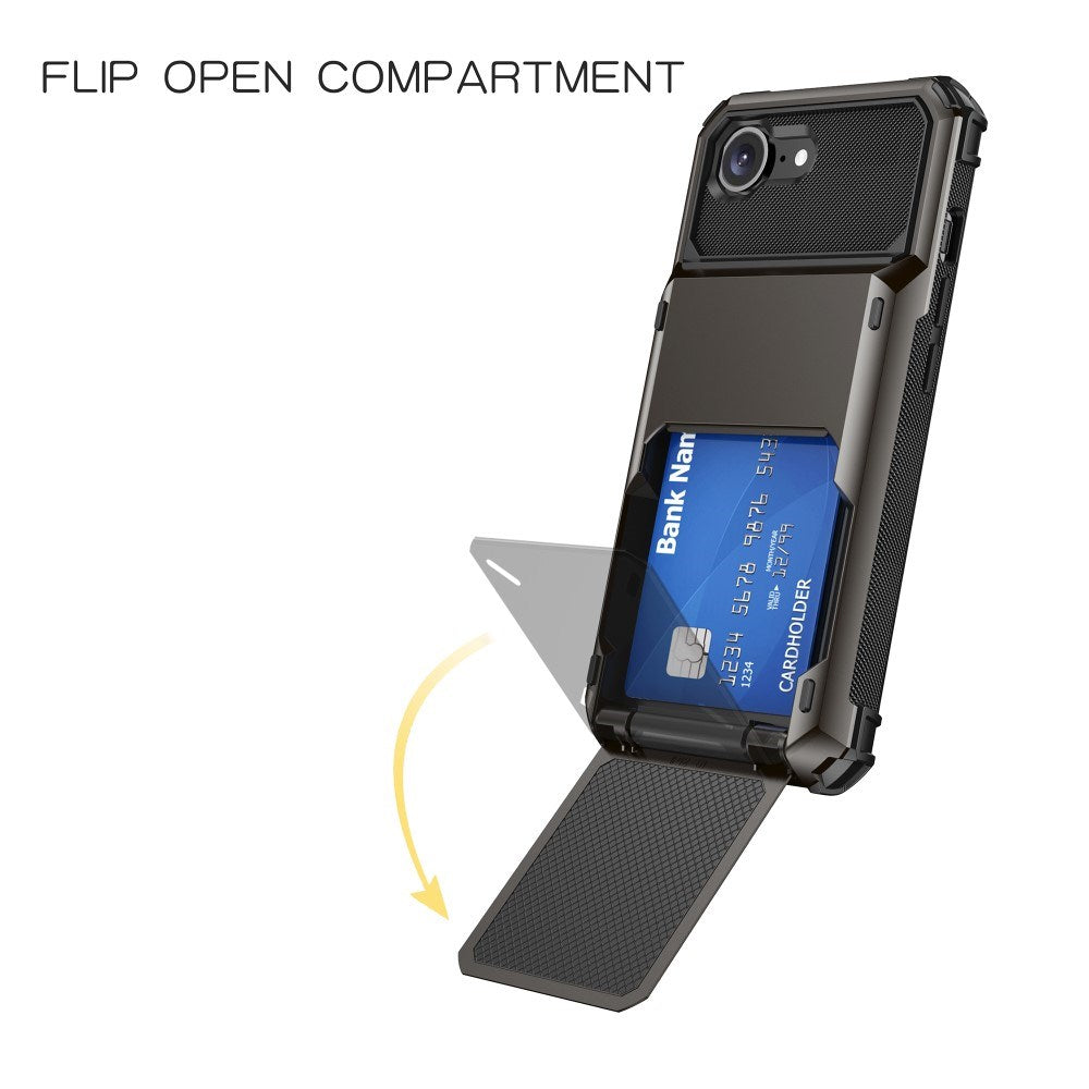 iPhone 16e EIDERWOOD Håndværker Cover m. Indbygget Kortholder - Rød