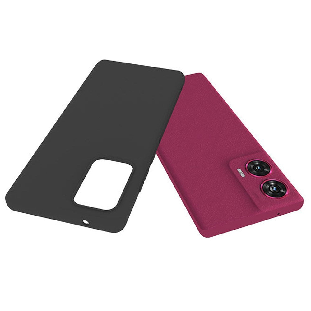 EIDERWOOD Motorola Edge 50 Fusion Mat Fleksibelt Bagside Cover - Sort